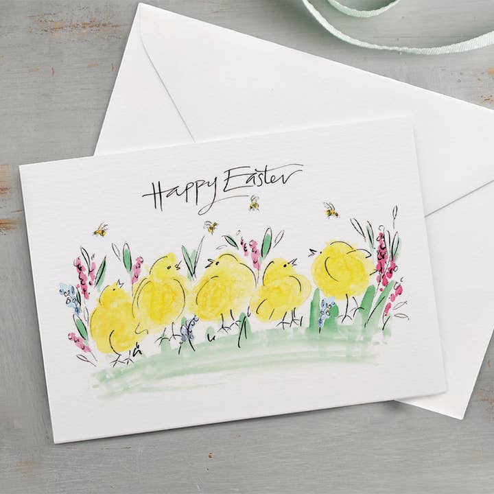 Tarjeta «Easter Chicks» para venta al por mayor de Gabrielle Solly Illustration