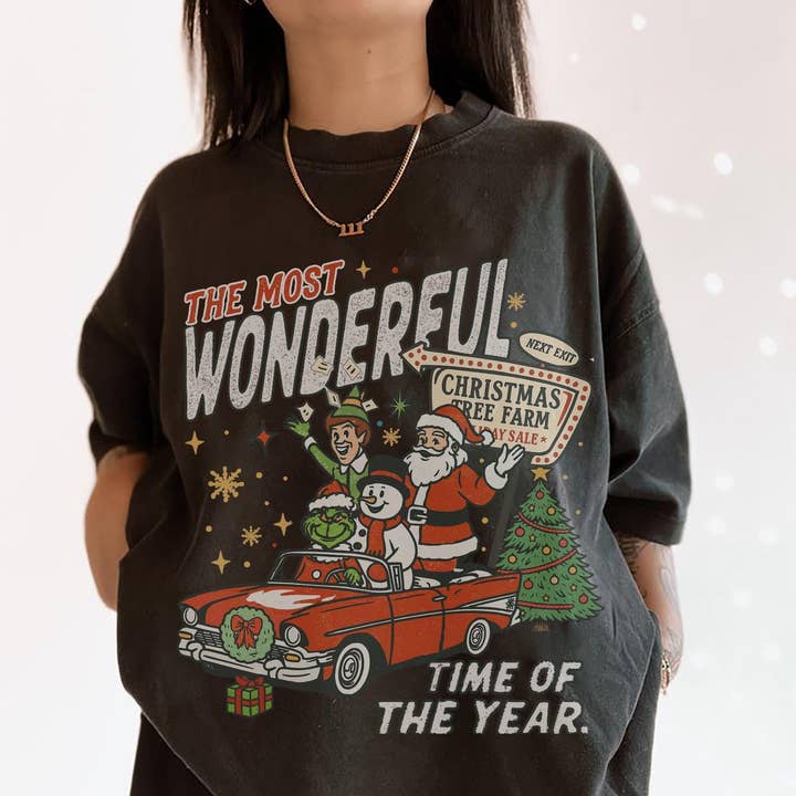 Comfort Colors 90's Vintage Christmas Shirt , Xmas Sweater for wholesale by Glaime