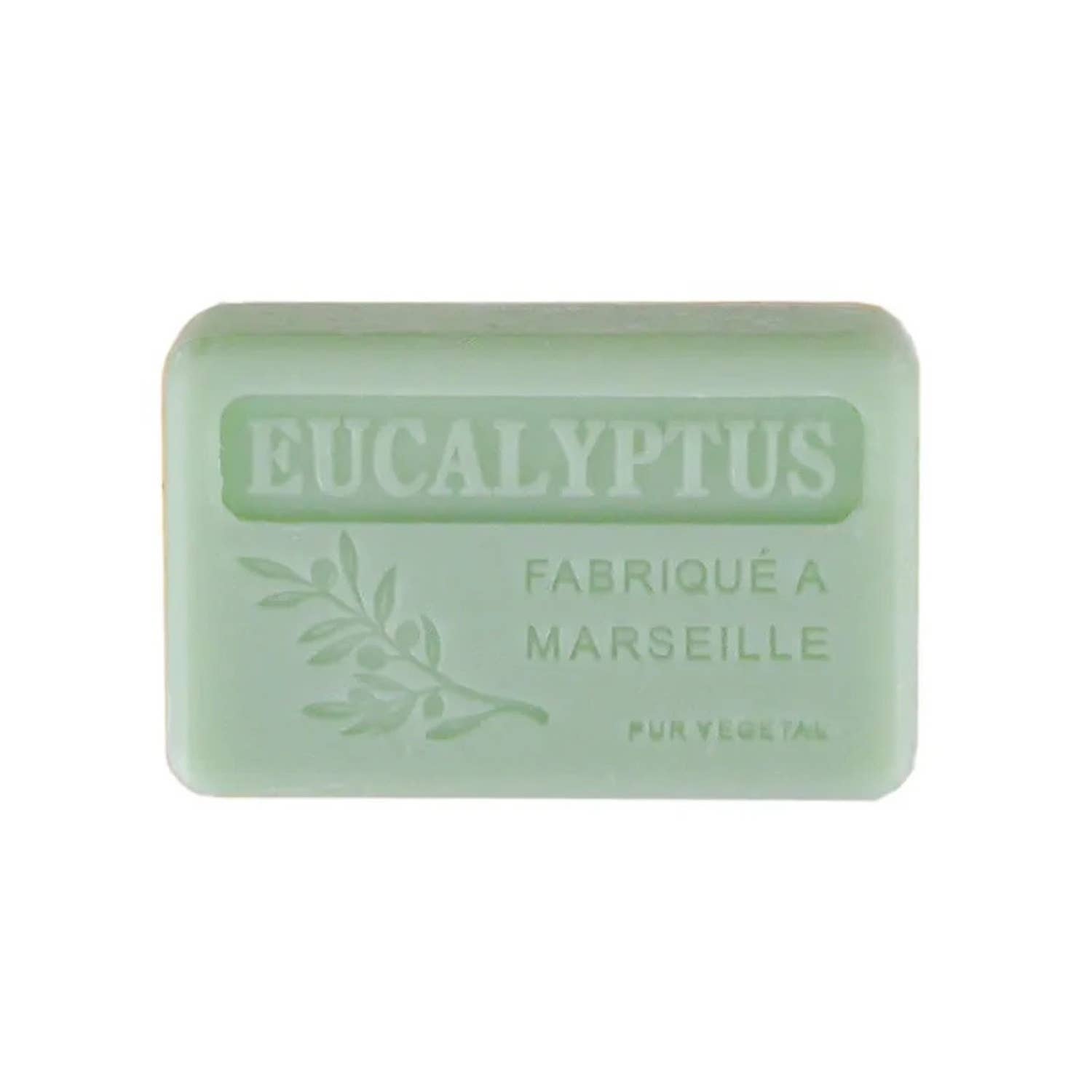 FAIRSAVONT eG. - Wholesale Bar Soap - Marseille Soap 125 g – Eucalyptus Scent (Savon de Marseille)