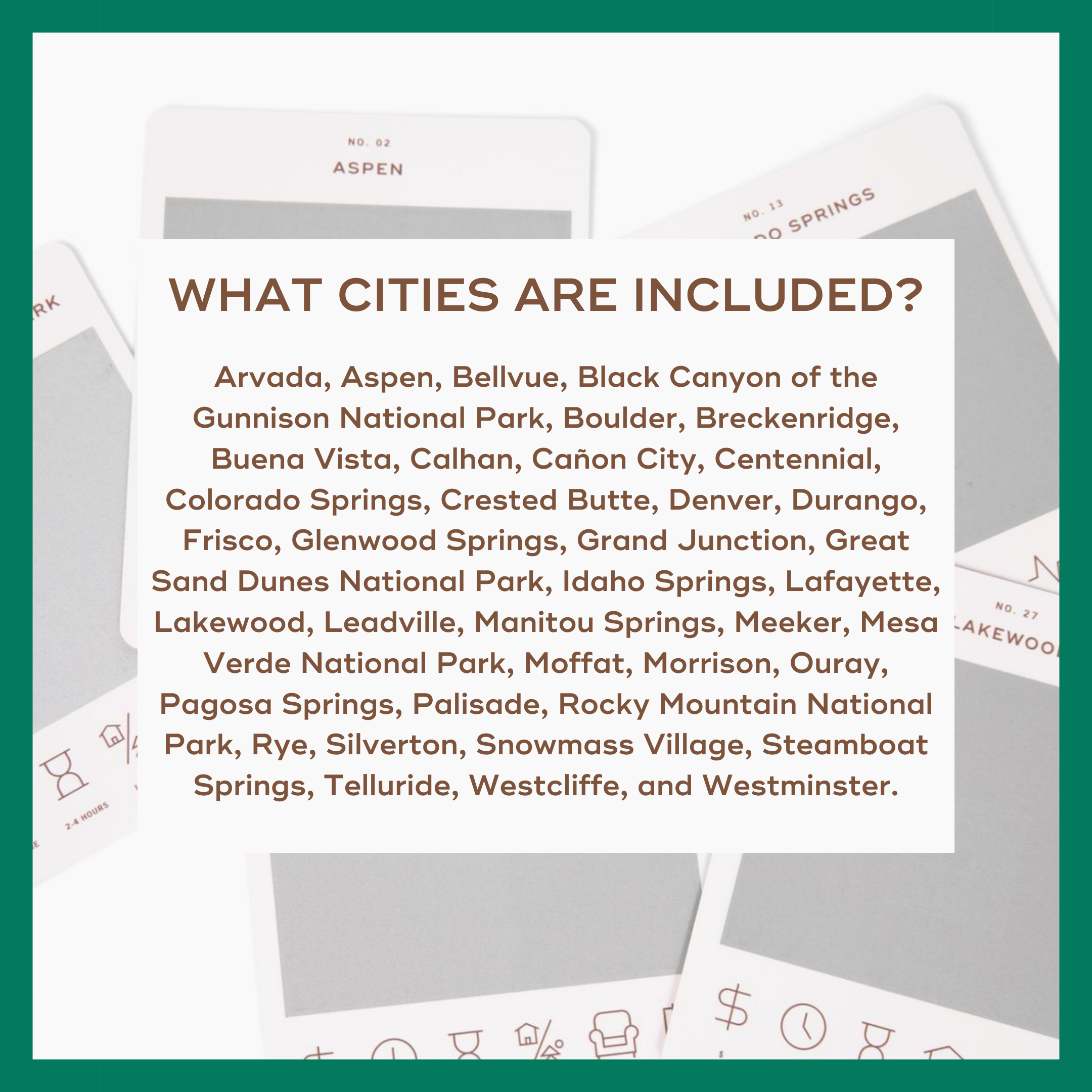 Reach International Outfitters - Wholesale Card Game - Colorado Adventure Bucket List8