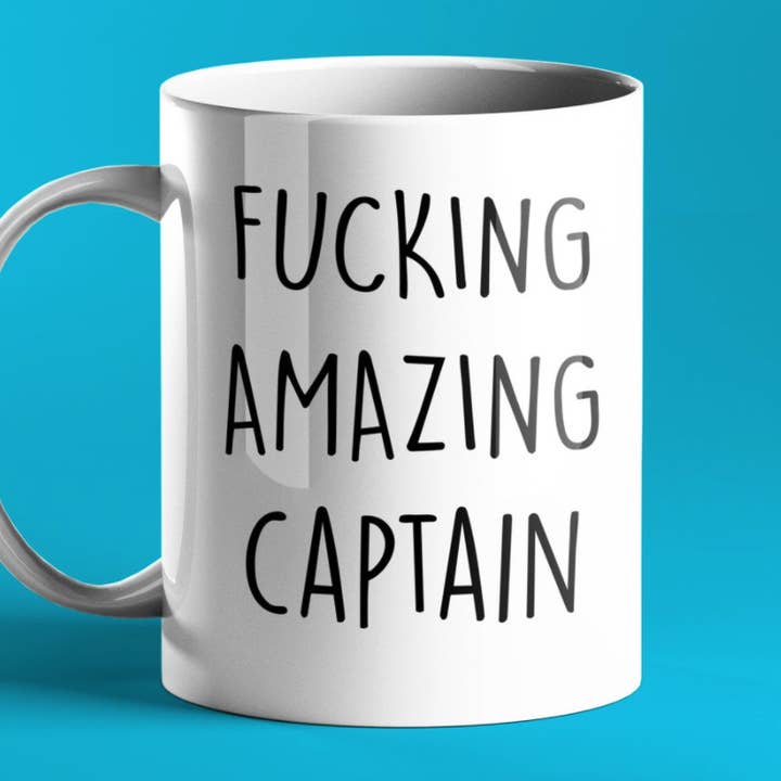 Fucking Amazing Captain Mug for wholesale by Prickly Cards