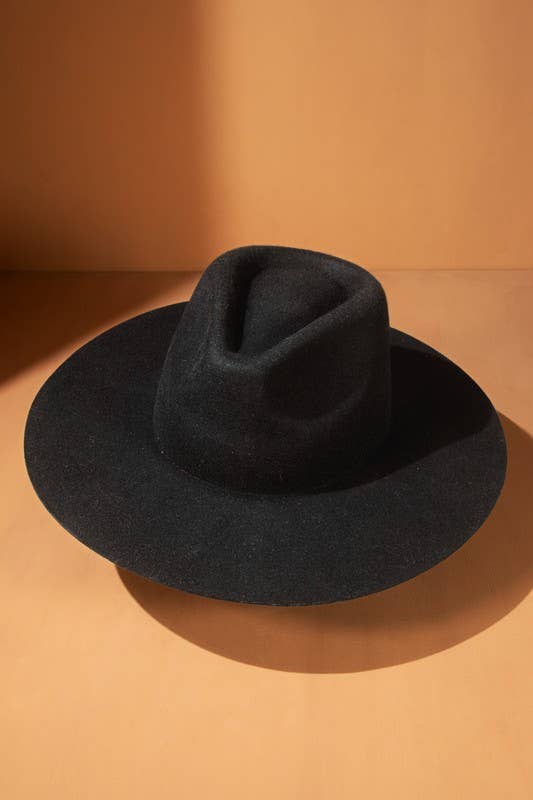 Urbanista – Großhandel Fedora-Hut – Damen – 100 % australischer Woll-Panama-Hut mit Tropfen-Krone und steifer Krempe – Ruggine34