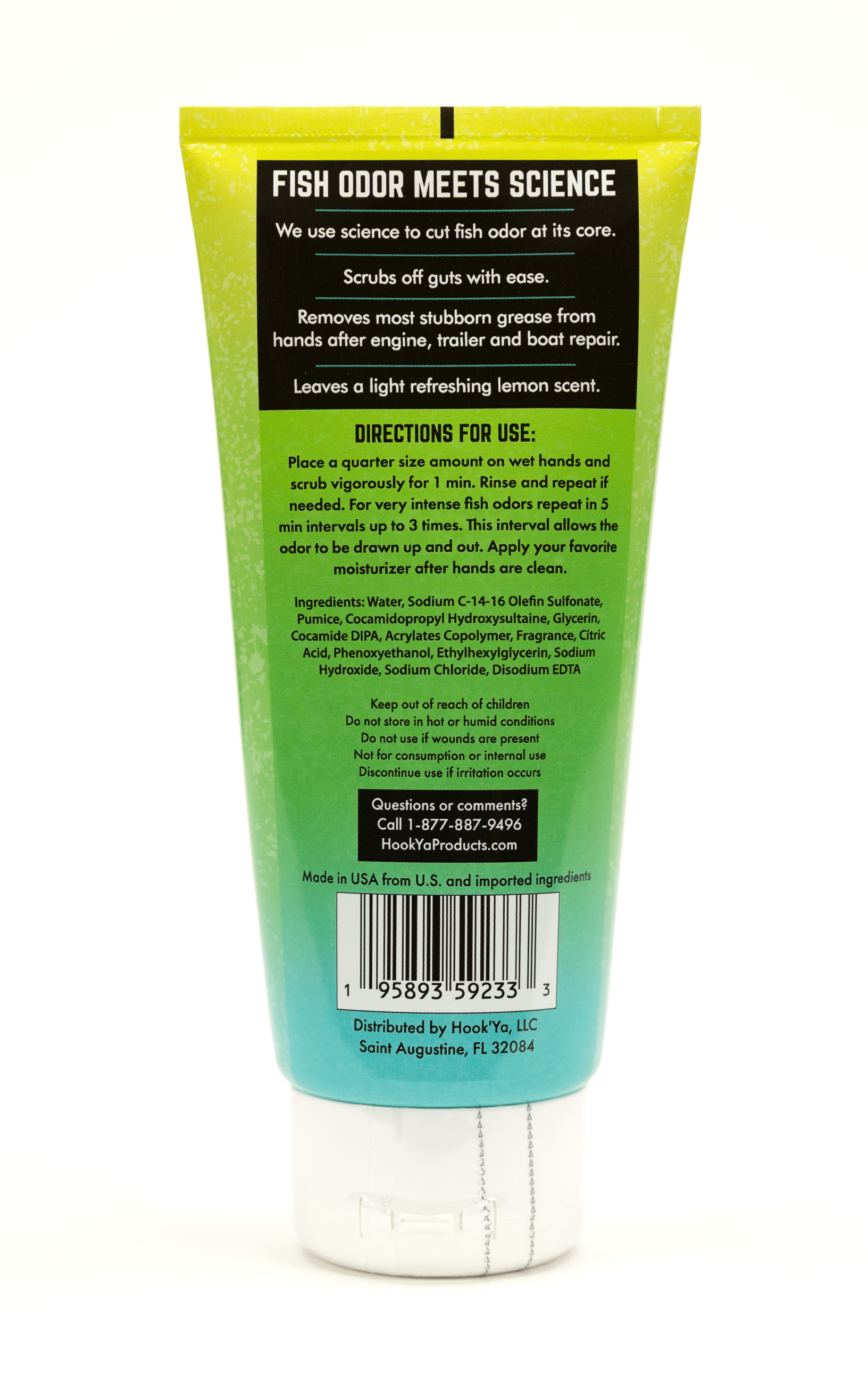 Hook'Ya - Wholesale Hand Soap/Wash - Angler Hand Scrub & Cleaner Remove Grease & Fish Odor Easily1