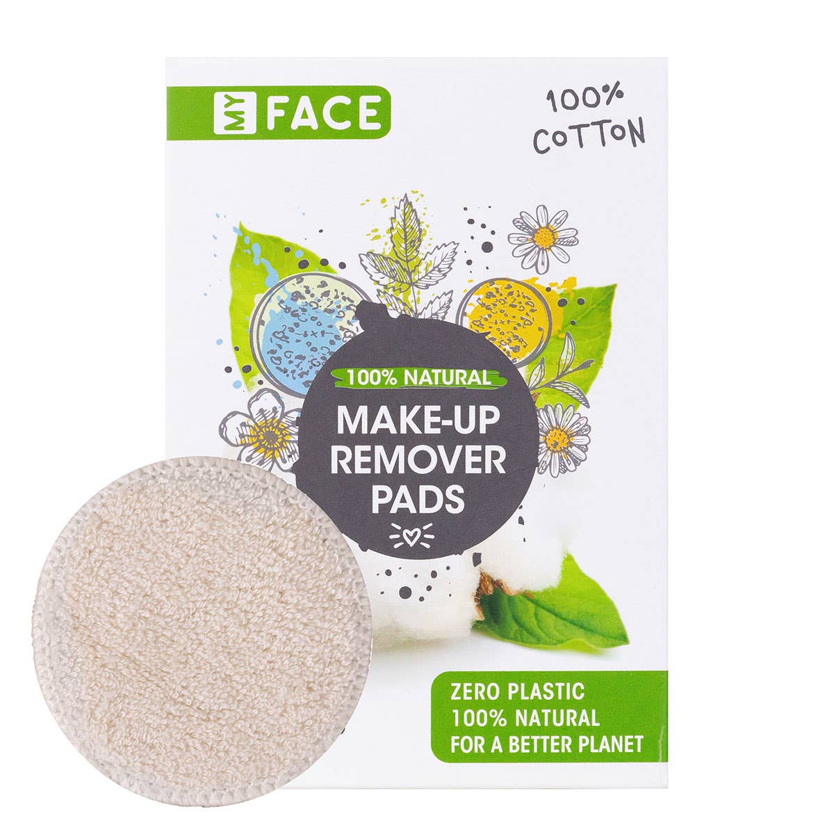 Accentra - Wholesale Cotton Pad - Reusable My Face Makeup Remover Pads0