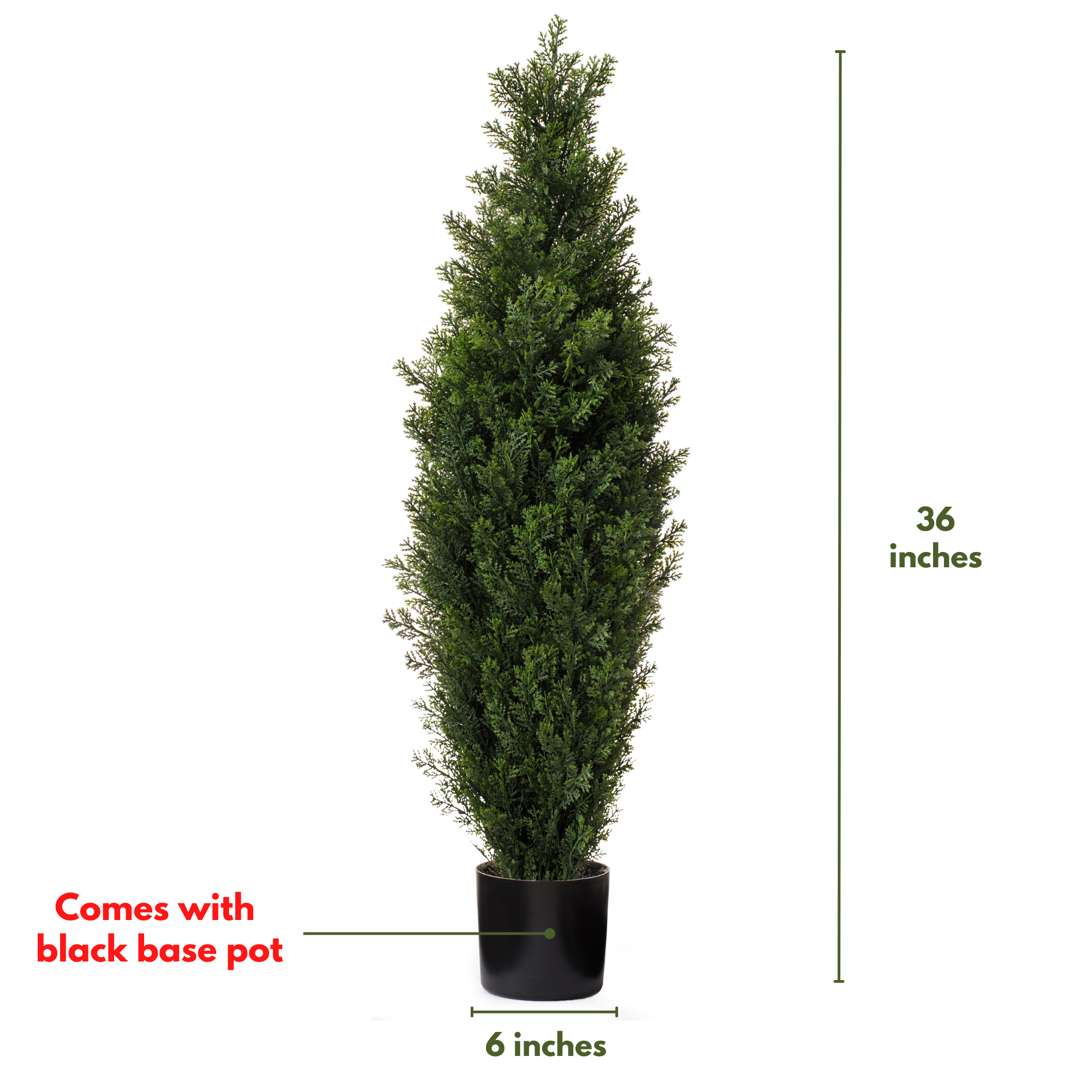 Forever Leaf - Wholesale Artificial Plant - (2 Pack) 36” Artificial Cedar Boxwood Topiary Tree4