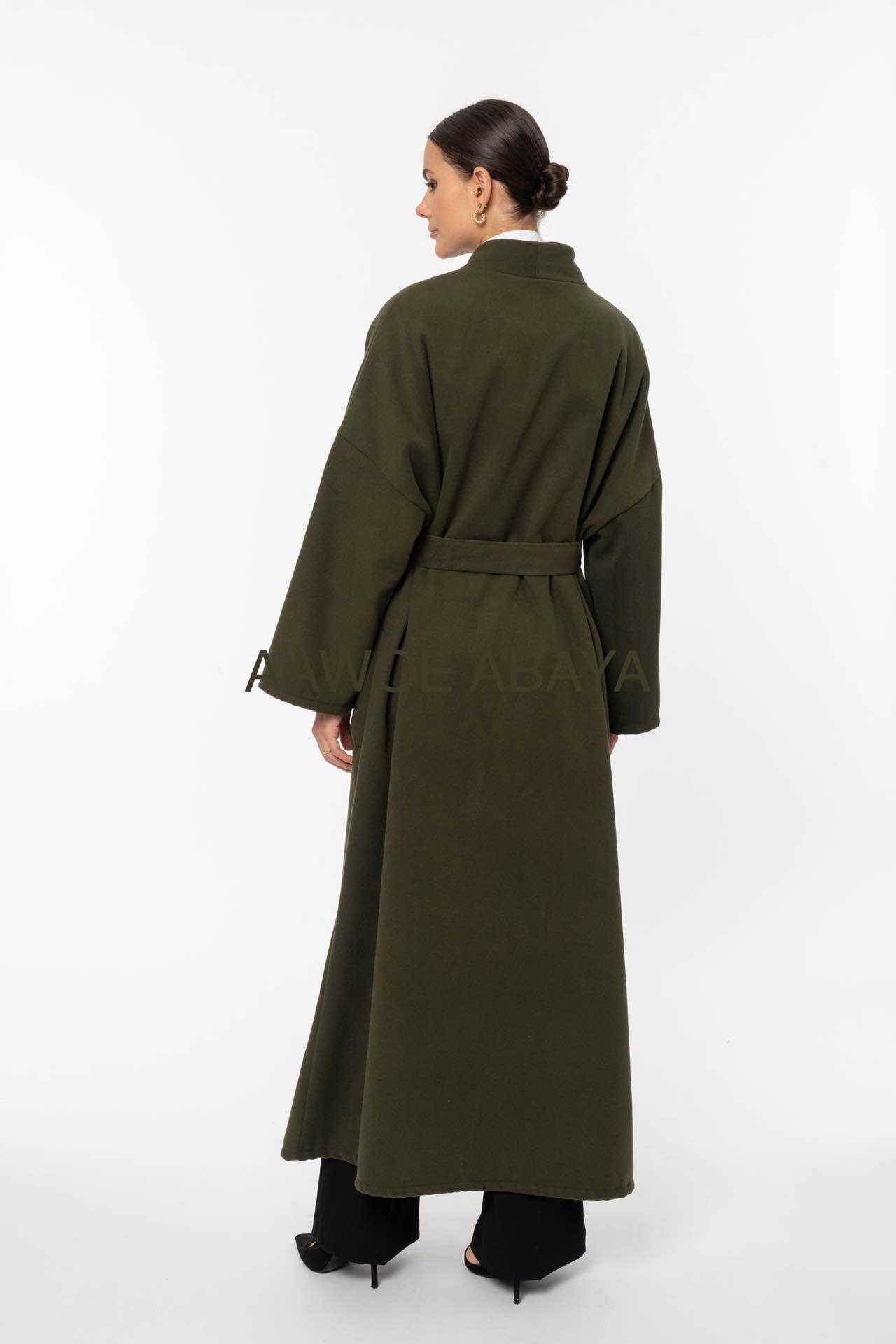 Aawoe Abaya – Casaco - Mulher por atacado – Casaco de Inverno Longo - Comprimento 145 cm - 21602