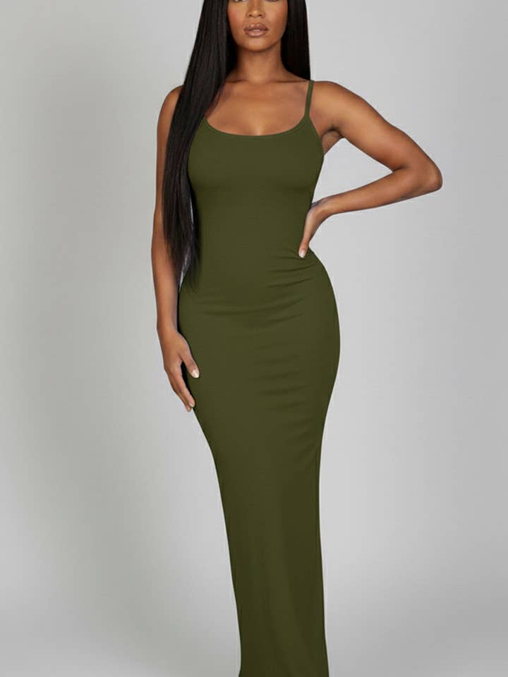 CAPELLA APPAREL - Wholesale Dress - Women's - Ribbed Mermaid Hem Cami Dress18