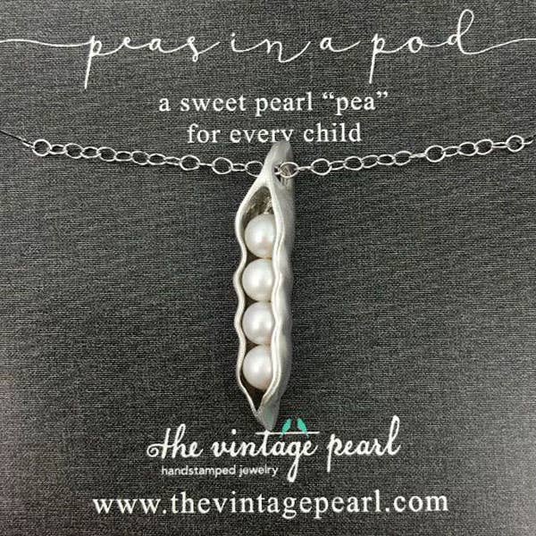 The Vintage Pearl – wholesale Kids necklace – Kids – Sweet Peas in a Pod Necklace (1-7 pearls)2