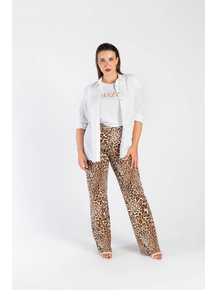 Clara G. - Wholesale Button Down Shirt - Women's - Solid Cotton Shirt with Collar and Buttons Long Sleeve