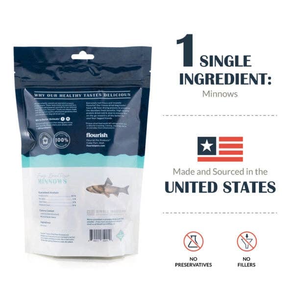 Furvor - Wholesale Pet Treats - Dog - Freeze Dried Raw Minnows - 1oz3