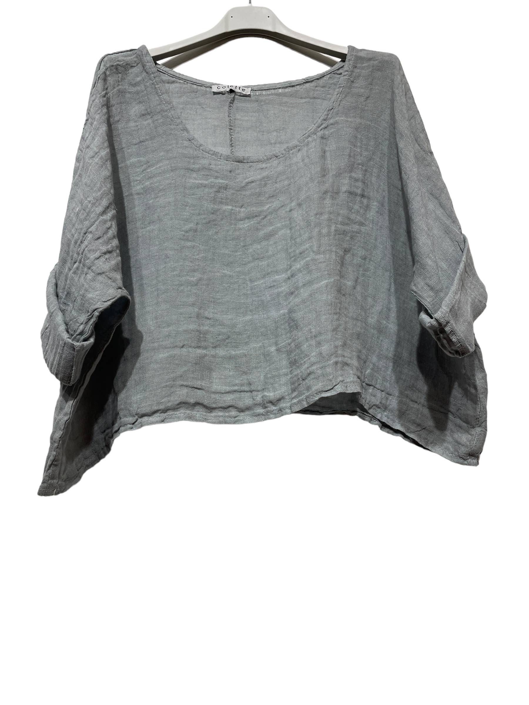 LINEN & COTTON HOUSE – Engroshandel Bluse - Dame – 18415 top i hør til forårs- og sommertøj9