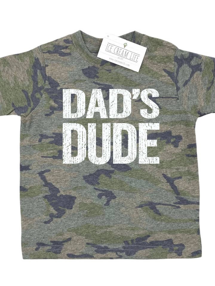 Ice Cream Life - Venta al por mayor Camiseta serigrafiada - Niños - CAMISA DE CAMUFLAJE DAD'S DUDE - TRAJES A JUEGO DE PADRE E HIJO PAPÁ & ME0