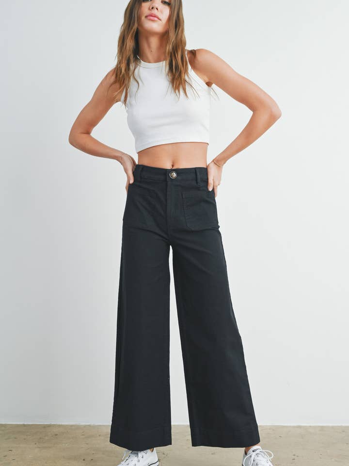 BUTTERMELON - Wholesale Jeans - Women's - Wide Leg Long Length - BMP7315