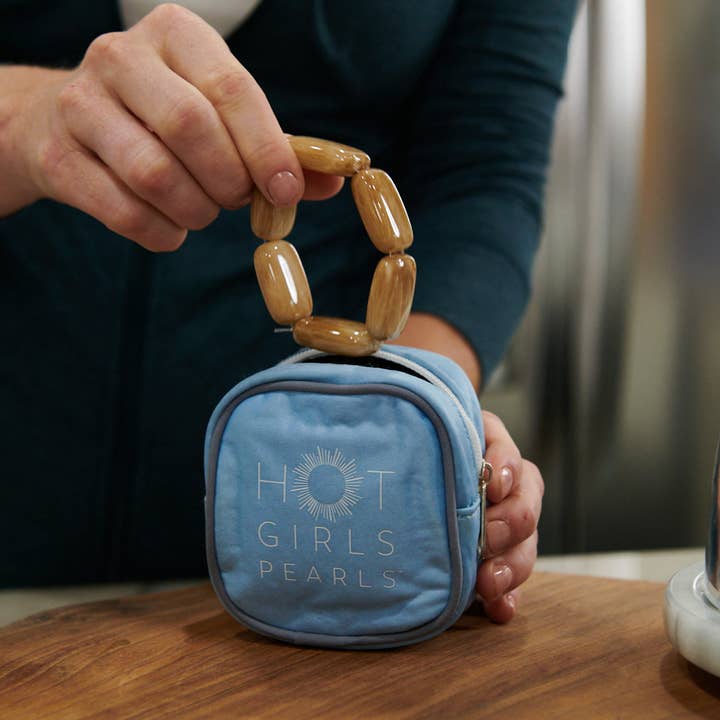 Hot Girls Pearls-Freezable Cooling Jewelry – wholesale Pärlarmband – Sand Chicklet kylarmband2