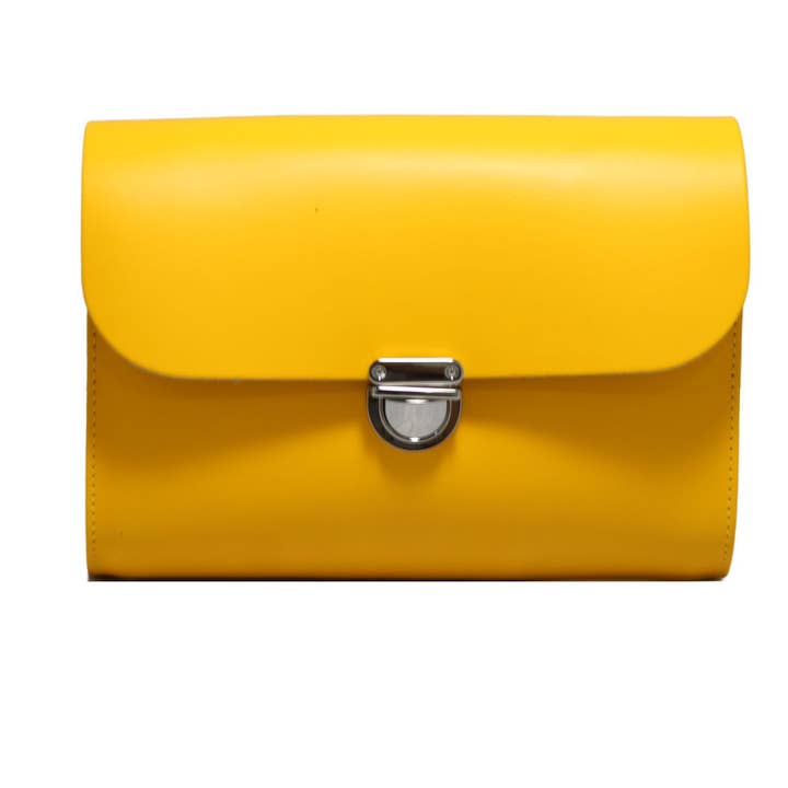 Yellow Leather Satchel - Leilani for wholesale by A to Z Leather