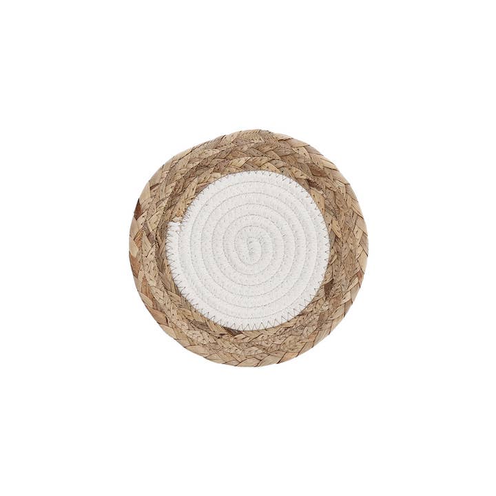 nature white Pot coaster "Boho Kitchen", cotton for wholesale on Faire2