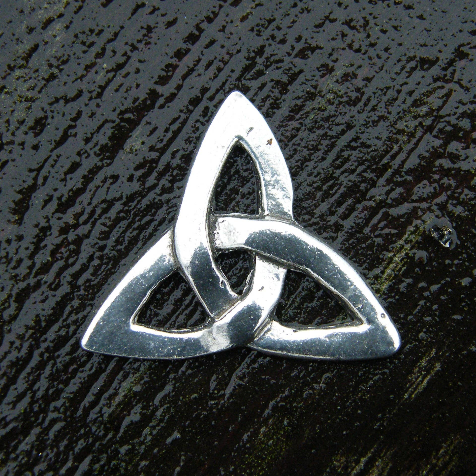 William Sturt Fine Pewter - Wholesale Brooch - Triquetra Pewter Brooch Hand Cast by William Sturt