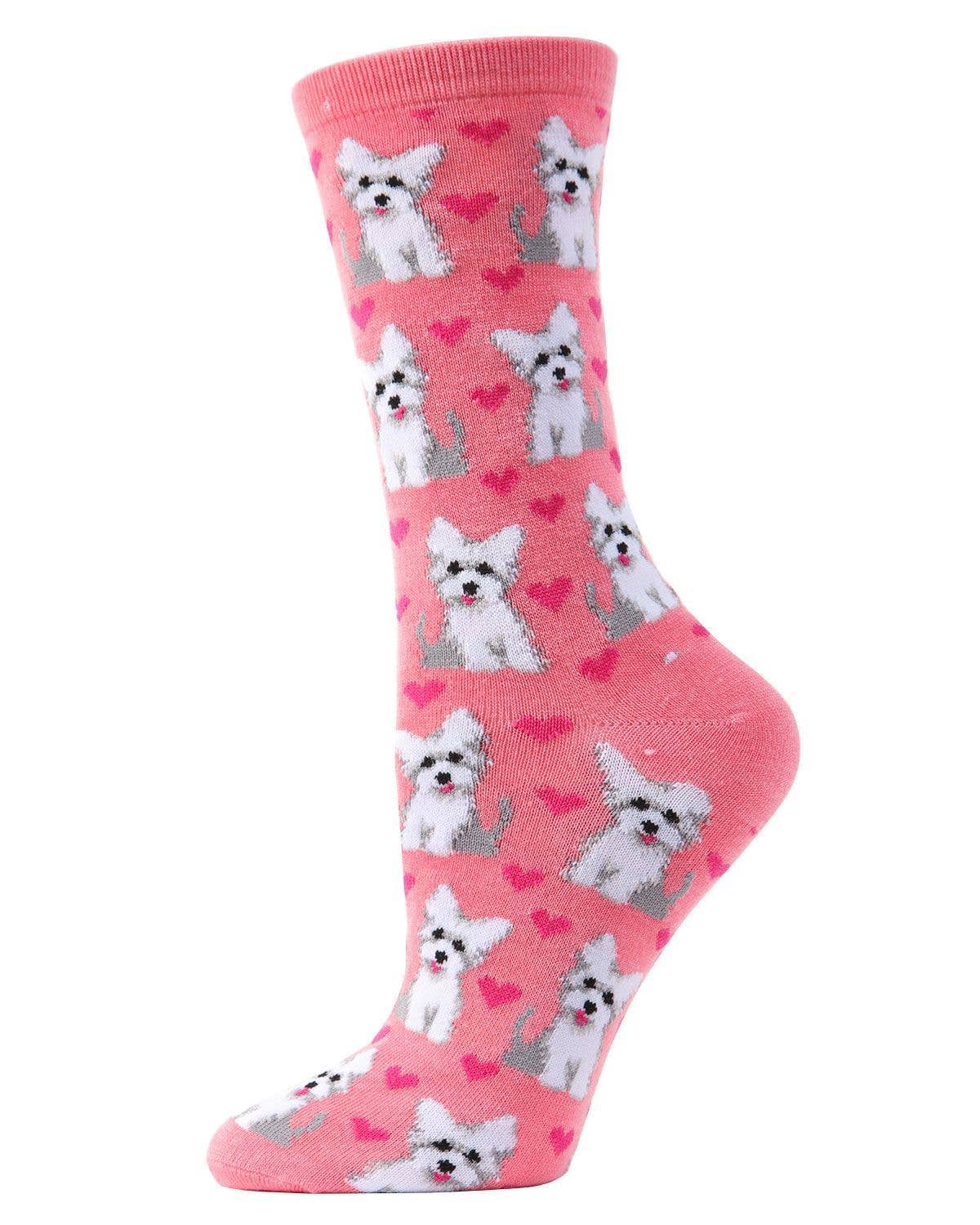 Infinity Classics International Inc. - Wholesale Socks - Women's - MeMoi Puppy Love Bamboo Crew Socks4