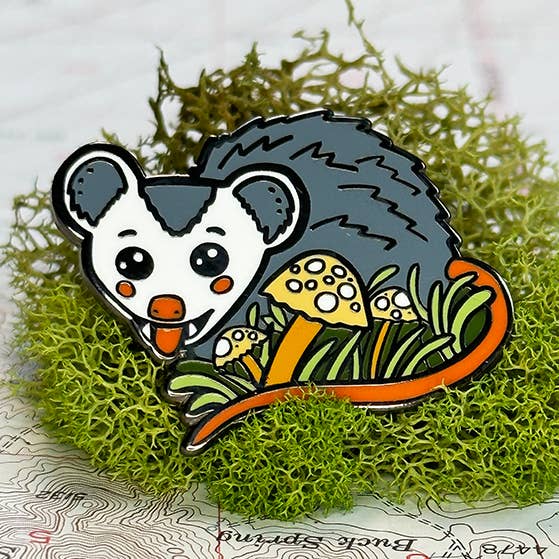 Lisa Kurt art + illustration - Wholesale Lapel Pin/Button - Possum Blep hard enamel lapel pin0