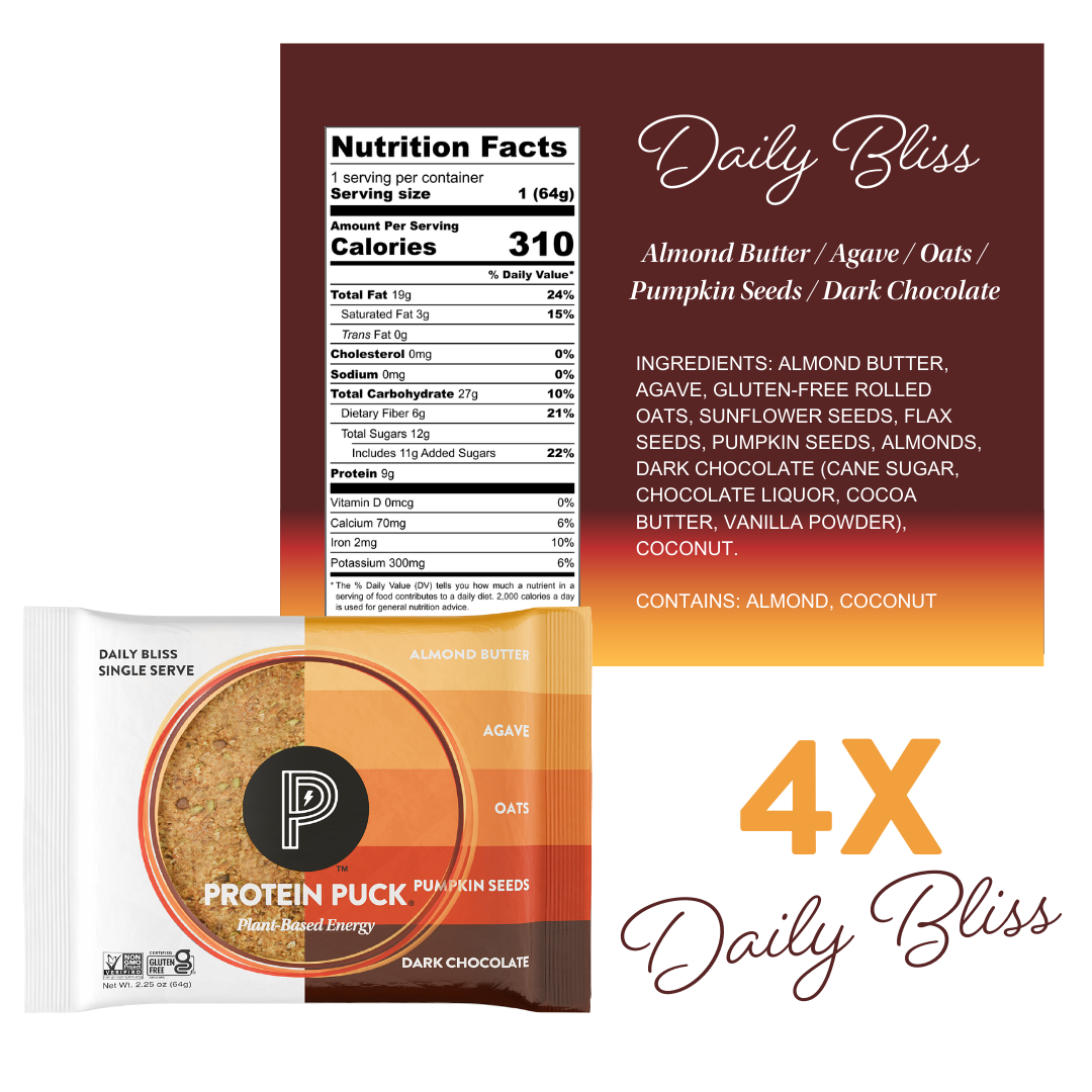 Protein Puck - Vente Barres de céréales - Barres protéinées à base de plantes - Emballage varié (barres de 16 à 2,25 oz)4