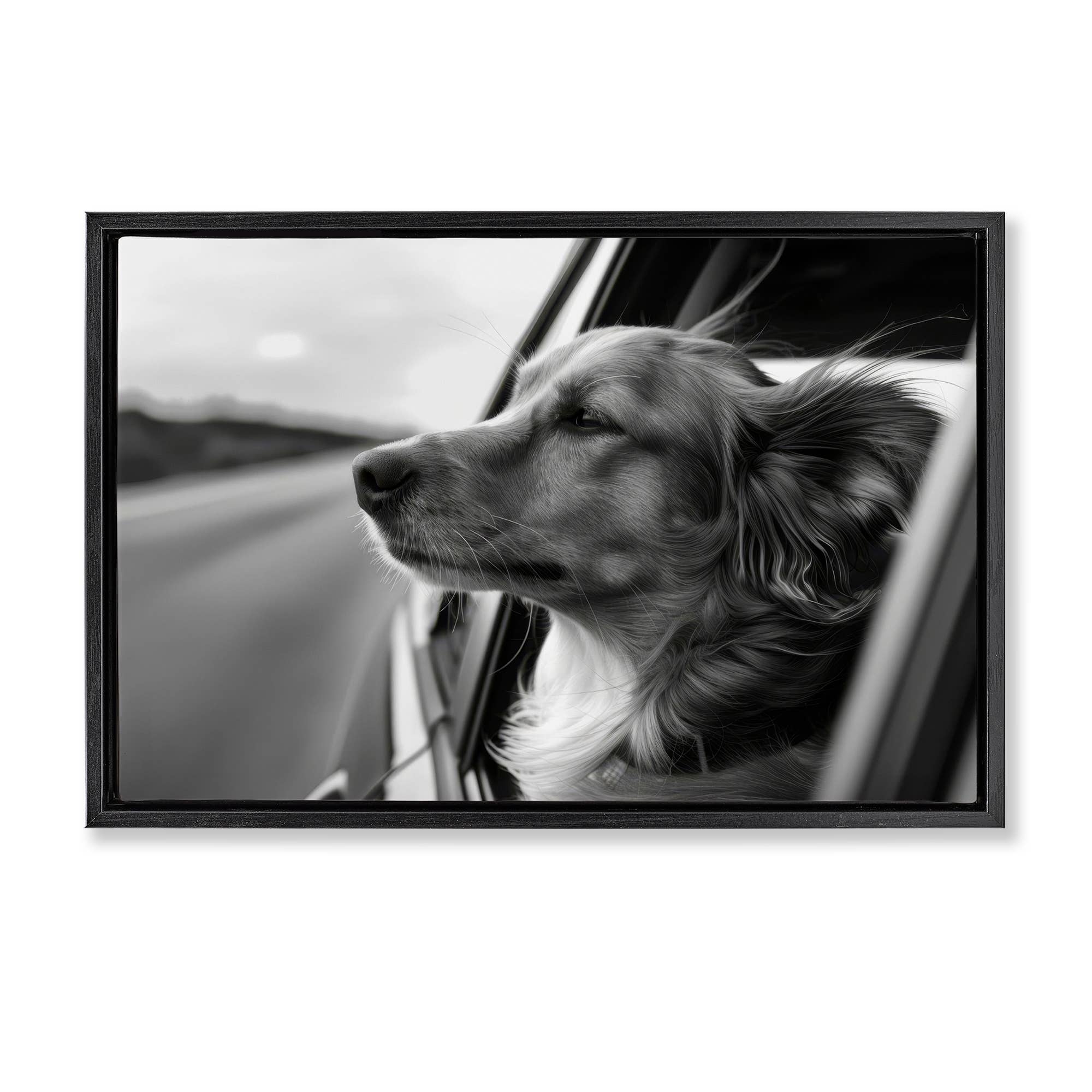 Stupell Industries - Wholesale Wall Sign - Dog Out Car Window - Framed Wall Art22