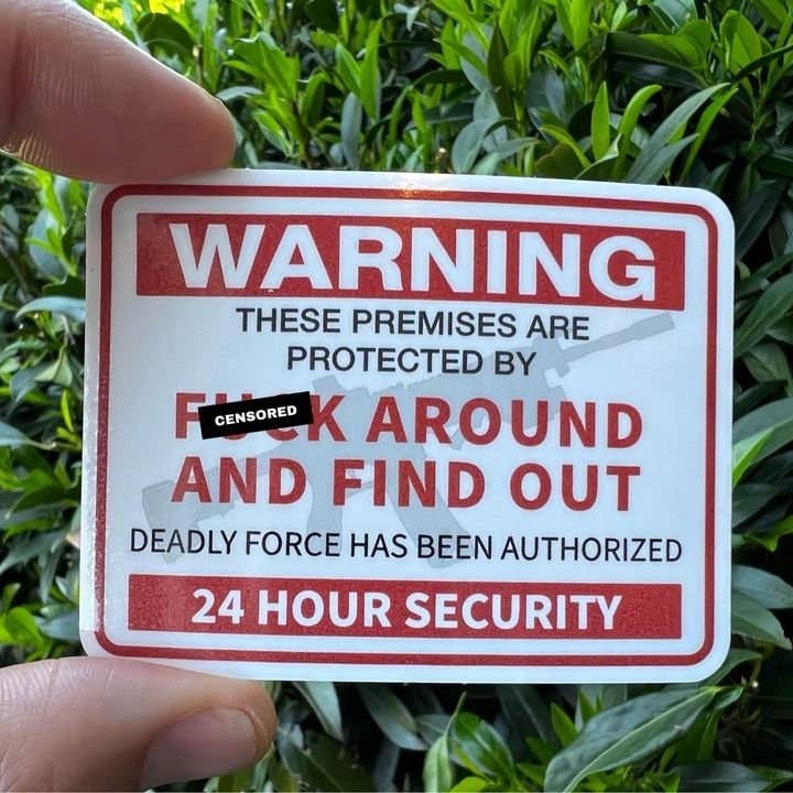 F Around and Find Out Funny Waterproof Sticker for wholesale by Sticker Mage