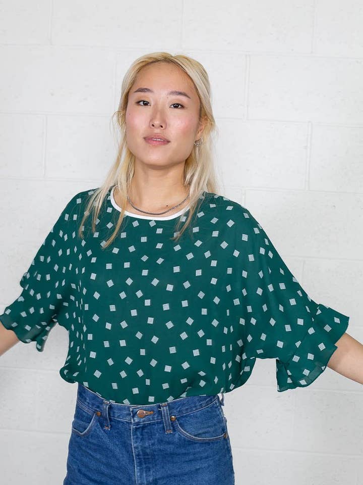 Lilith Top - Hunter Green for wholesale by NLT