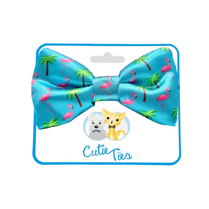 Cutie Ties – Laço – Cão por atacado – Gravata-borboleta Flamingo Miami Vice2