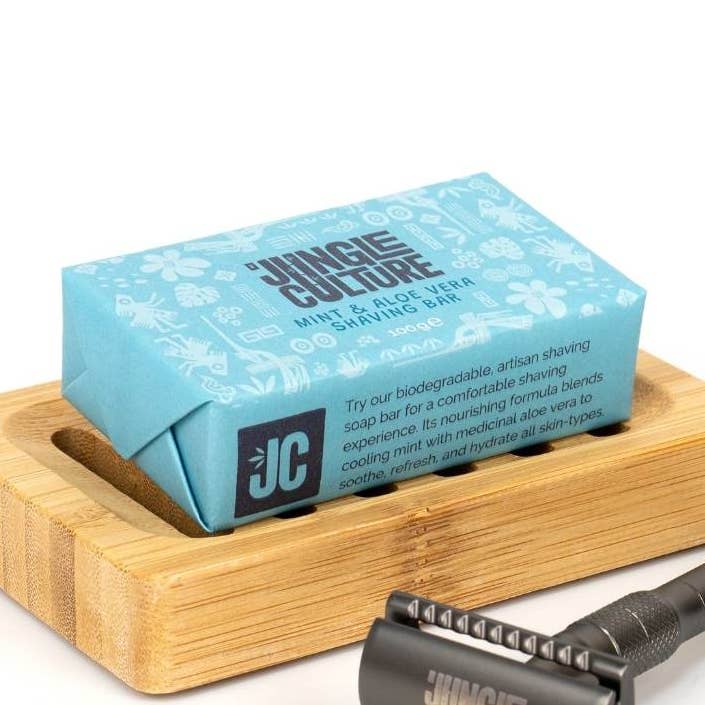 Jabón de afeitar en barra - Crema sólida ecológica, gel, espuma para venta al por mayor de Jungle Culture