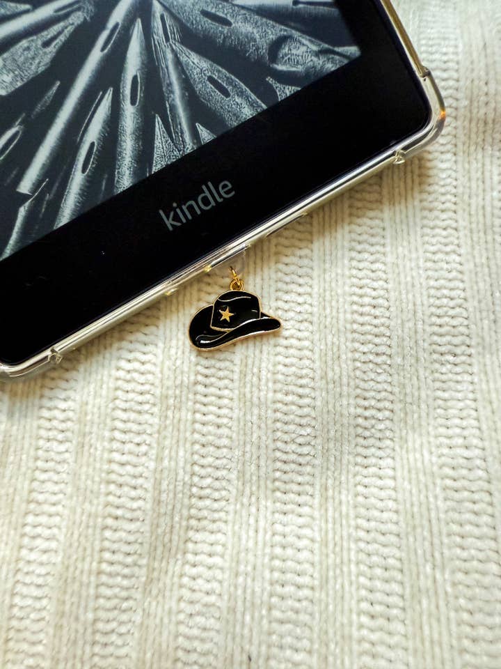 Cowboy Western Kindle Charm Kindle Dust Plug Charm Kindle Accessories for wholesale by Violet Moon Studio