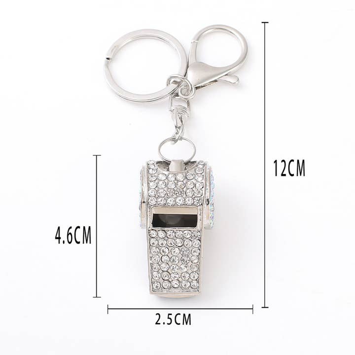 Ornaments-Gold and silver diamonds, whistle for wholesale by Eagle Crest Industries Inc.