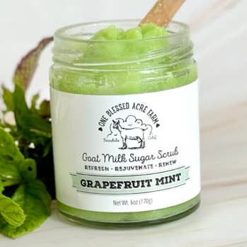 One Blessed Acre Farm - Vente Gommage/exfoliant pour le corps - Exfoliant au sucre et au lait de chèvre émulsionné0