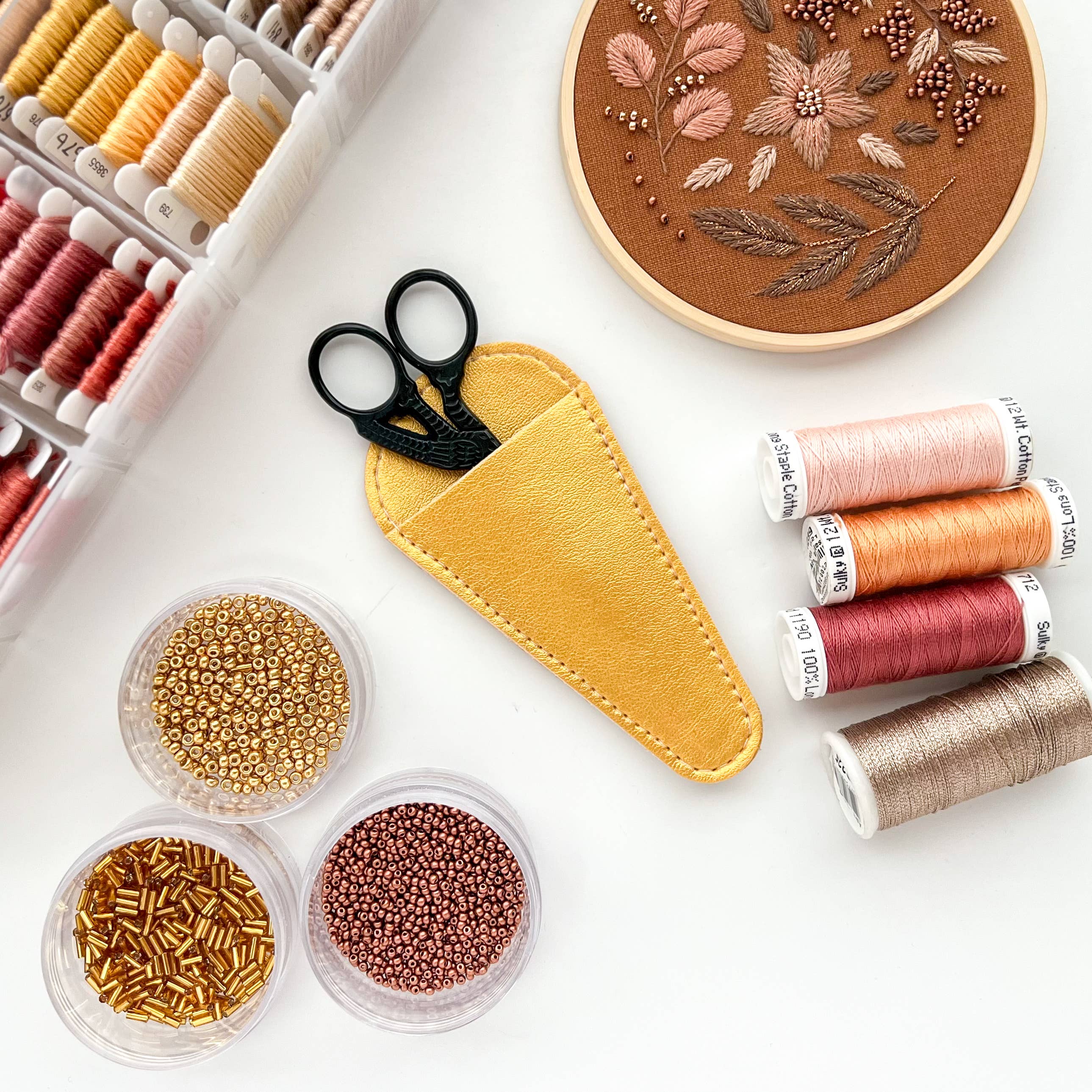 Matryoshka Doll Shop - Wholesale Embroidery/Cross Stitch Supplies - Scissors sheaths, small scissors case, leather sleeve7