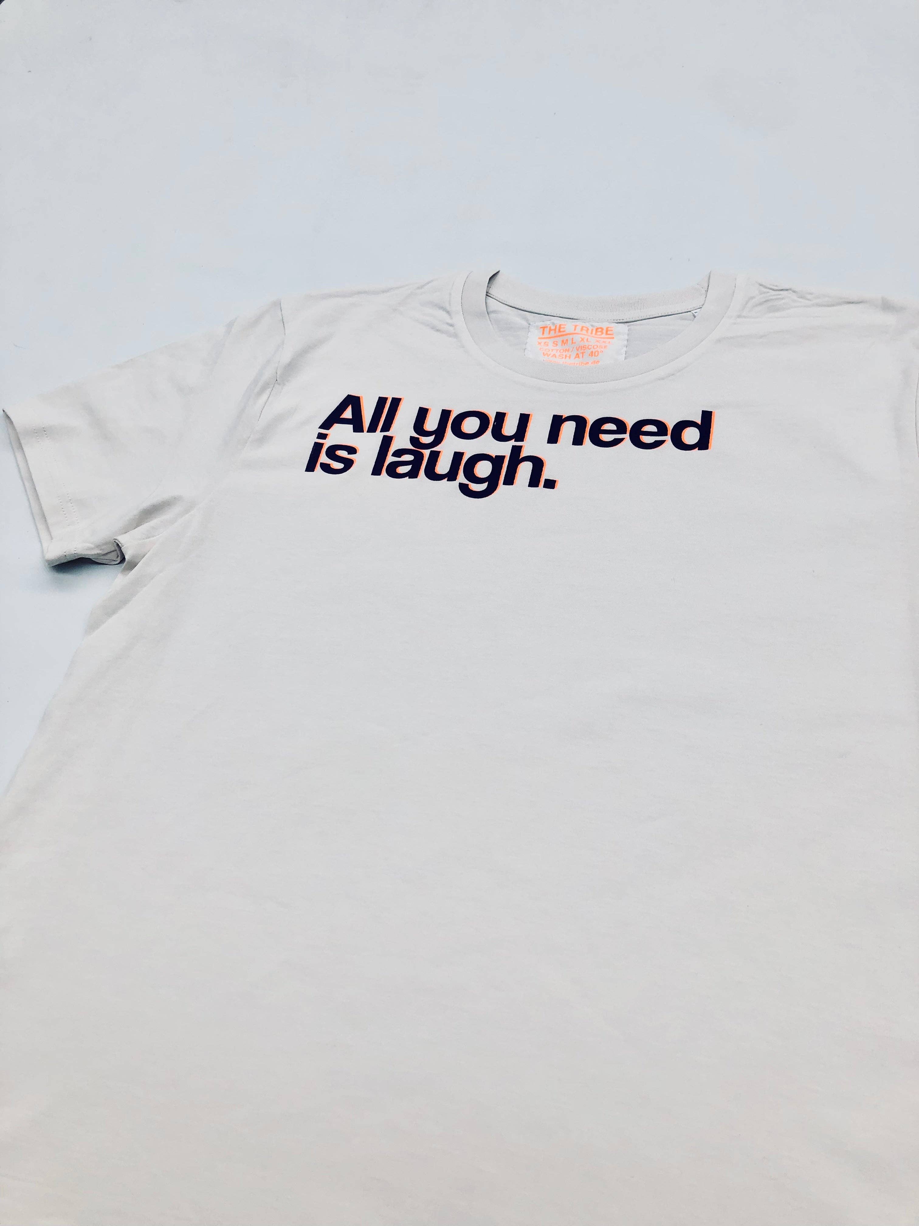 THE TRIBE BERLIN - Wholesale Screen Printed T-Shirt - Unisex - Laugh Neon Tee2