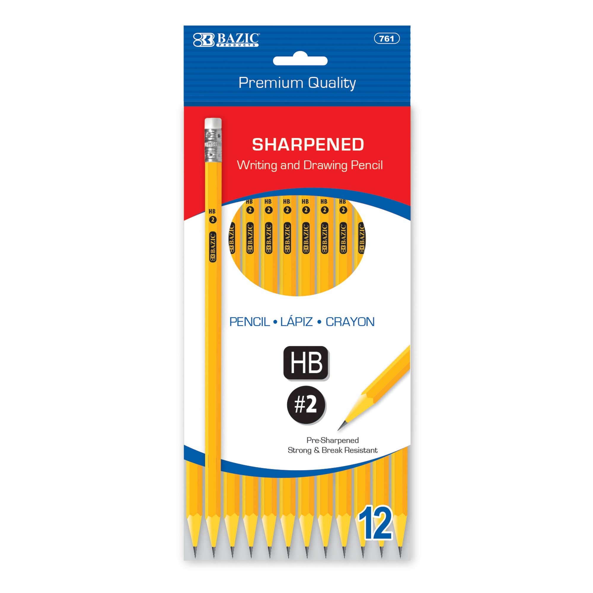 Luna Office Supply -  Everyday Essential – wholesale Pencil – Pre-sharpened Premium Yellow Pencil - Pack of 122