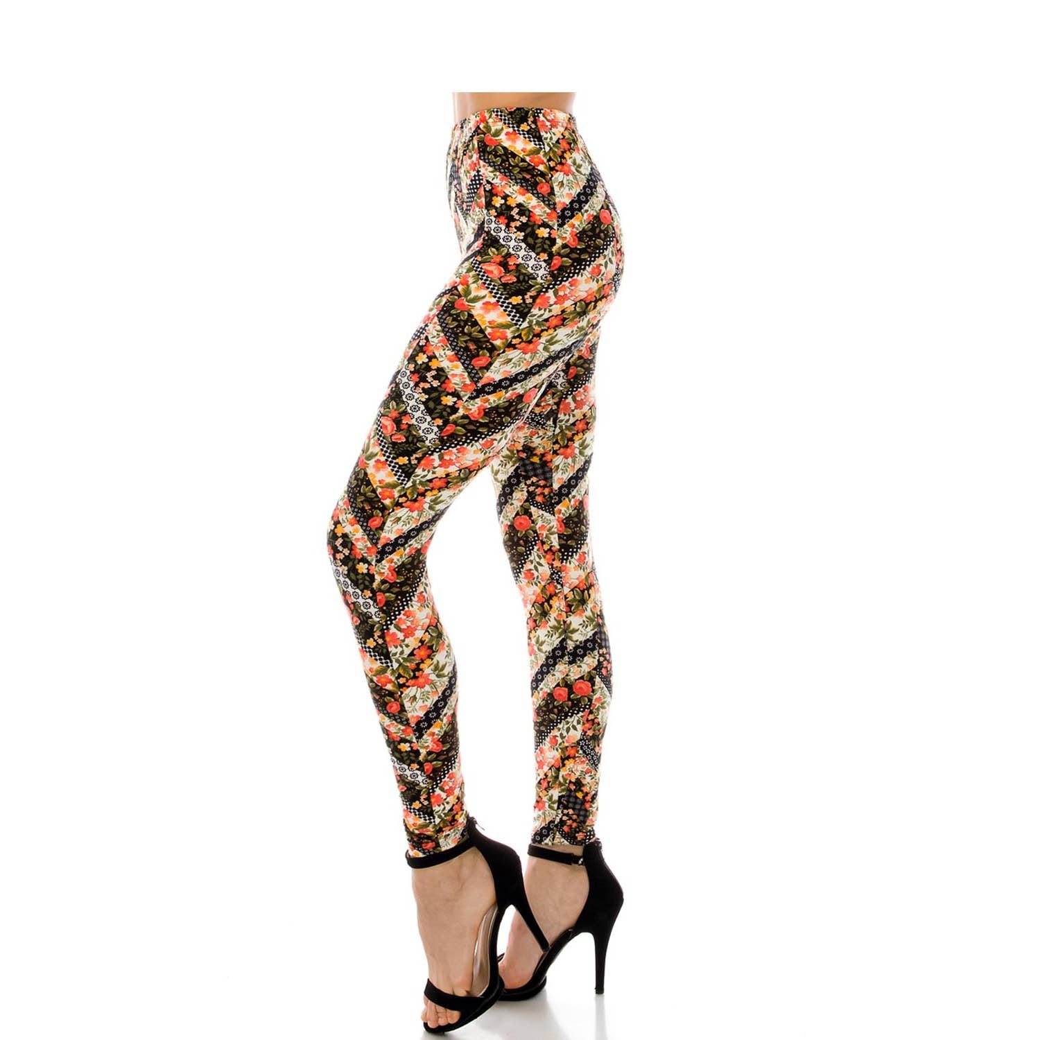 JHP Collection - Wholesale Fashion Leggings - Women's - WOMENS CASUAL MULTI COLOR BRUSHED FULL LEGGINGS13