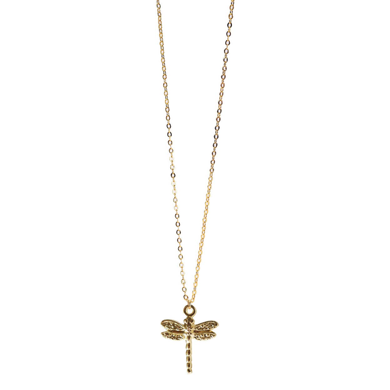 Less is More - Wholesale Pendant/Charm Necklace - Dragonfly Necklace (Gold)3