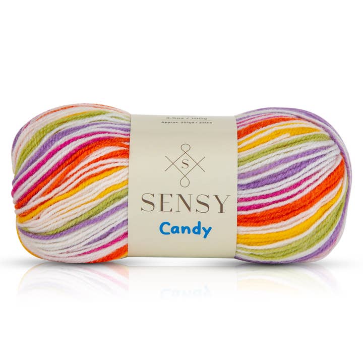 Sensy - Wholesale Yarn - Sensy Candy Yarn, 3.5 oz, 251 Yards, Gauge 3 Light4