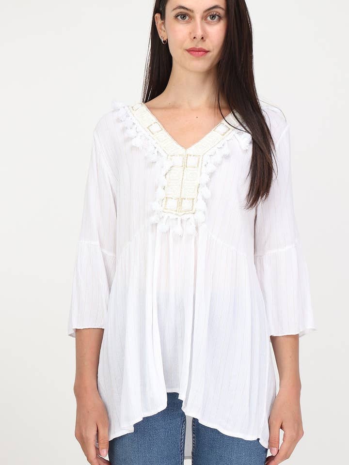 LÉA & LUC - Wholesale Blouse - Women's - 100% viscose blouse REF.5915