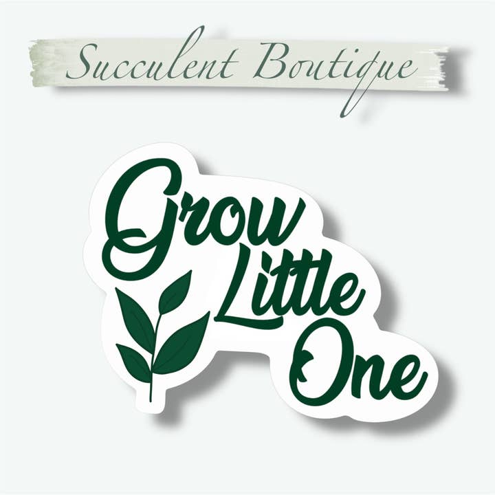 Väx Lilla Sticker för wholesale av Succulent Boutique