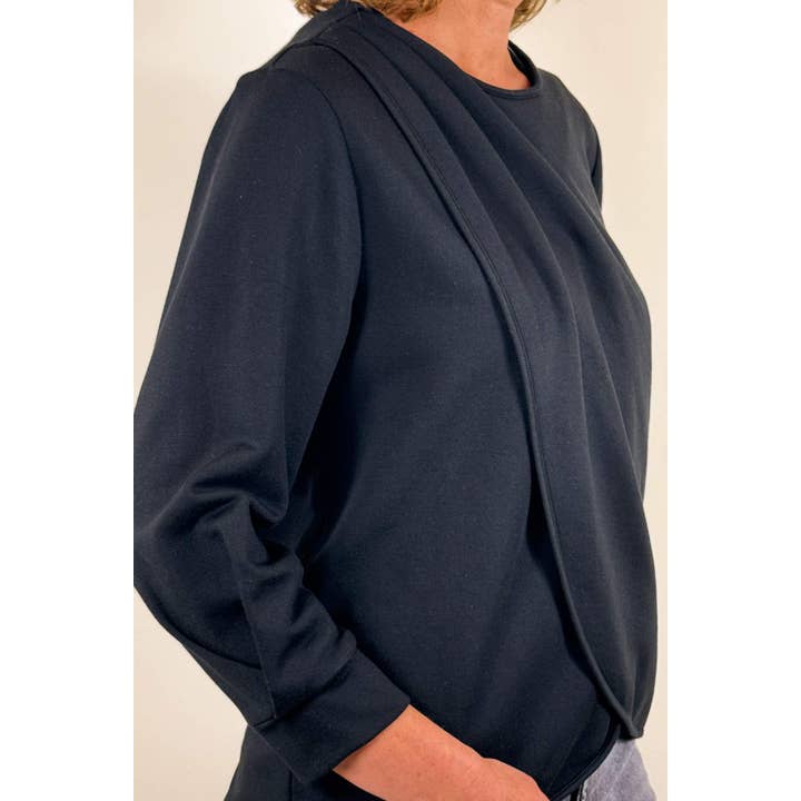 Simple Wishes – Top de amamentação - Maternidade por atacado – Camisola Carlotta Fleece17