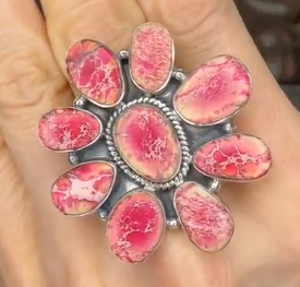 Krush Kandy - Wholesale Cocktail/Statement Ring - Desert Heat Jasper Cluster Rings MADE TO ORDER17