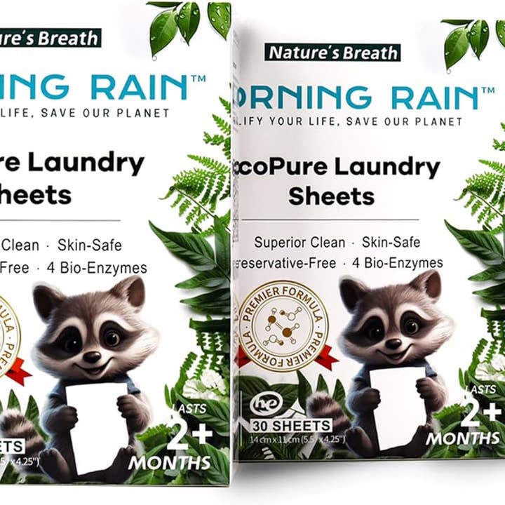 Morning Rain - Wholesale Laundry Detergent Powder/Pods - Eco Bio-Enzyme Garden Scent Laundry Detergent Sheet 180loads7