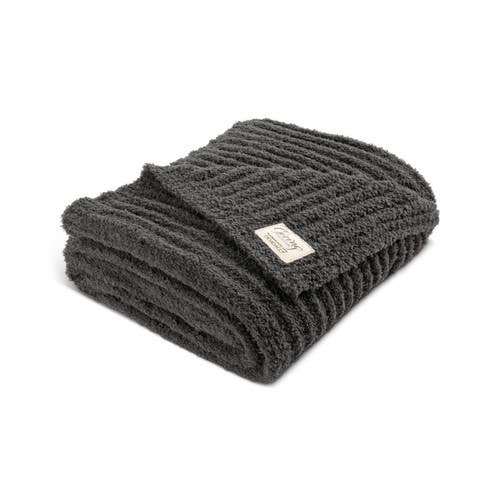DEMDACO - Wholesale Throw Blanket - Ribbed Blanket - Gray