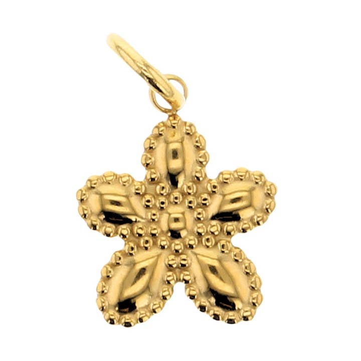 Milgrain Flower Charm for wholesale by Lotus Jewelry Studio