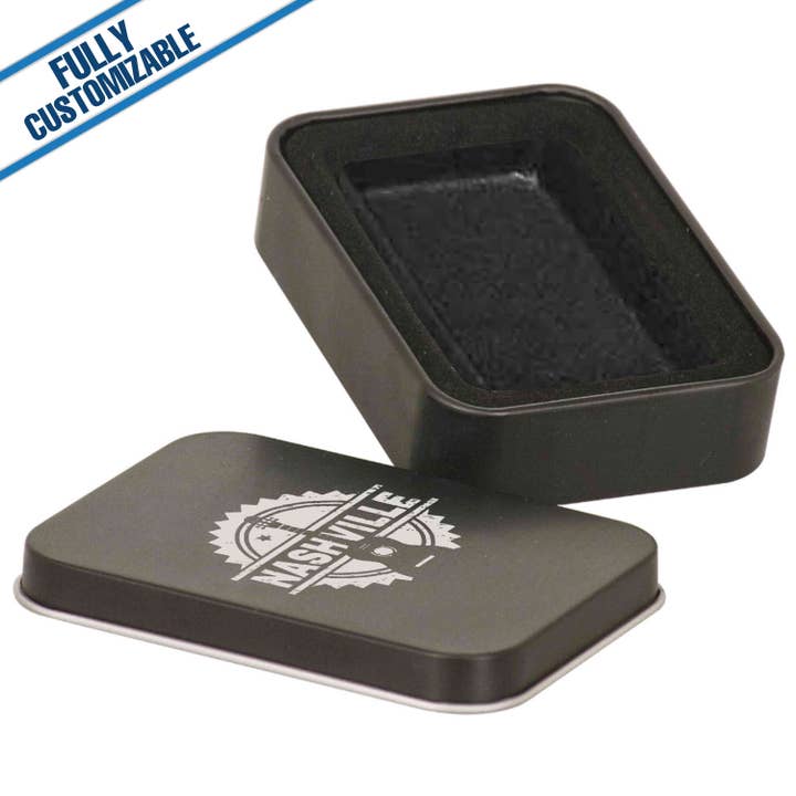 Engraved Lighter Tin - Fully Customizable for wholesale by GiftWorksPlus