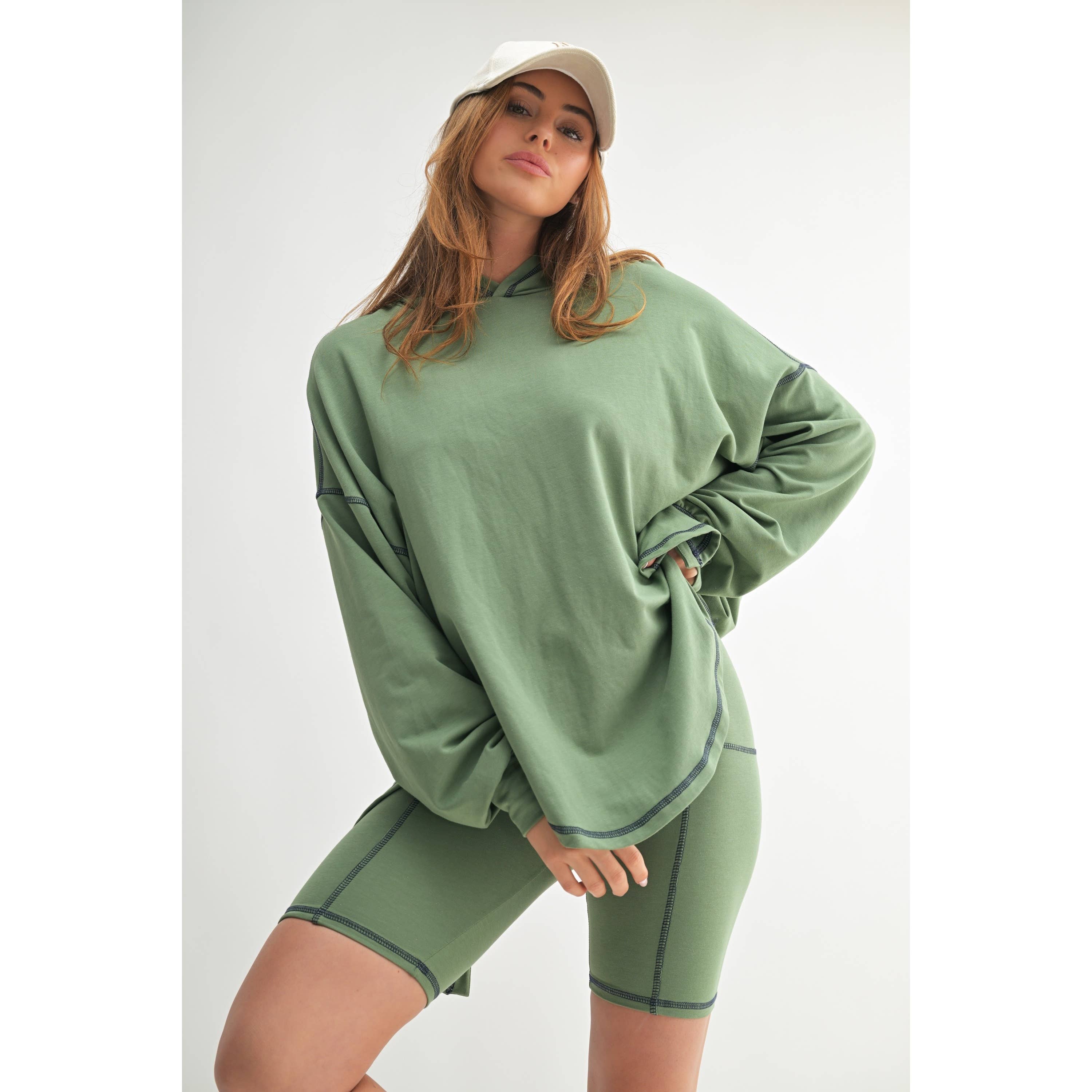 DORCAS - Wholesale Top & Short Set (NOT Loungewear) - Women's - HOODIE TOP AND SHORT SET1