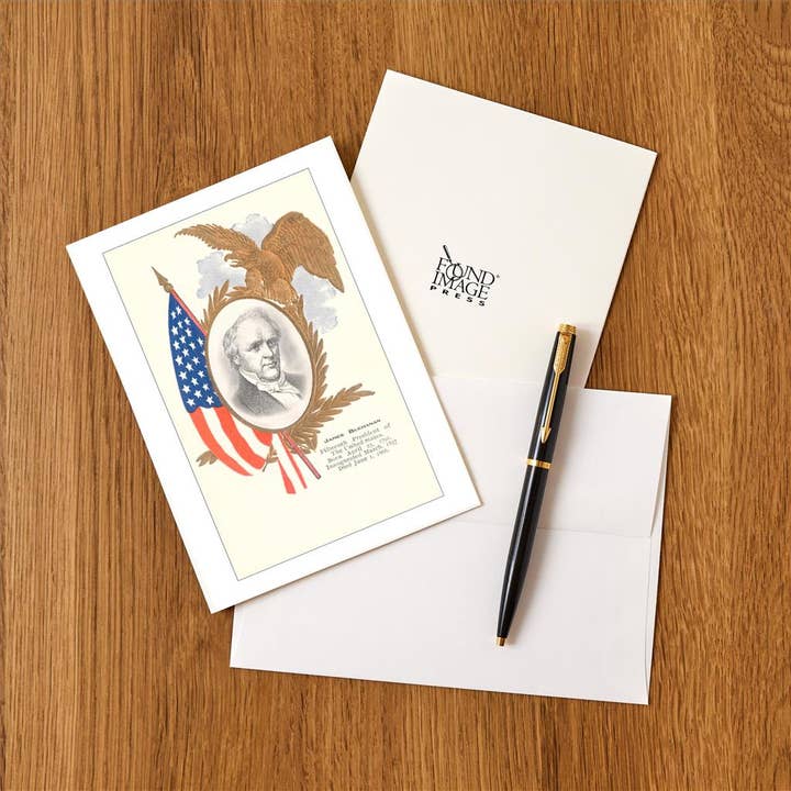 Found Image Press - Wholesale Stationery/Notecard Set - Greeting Card PR-80 James Buchanan1