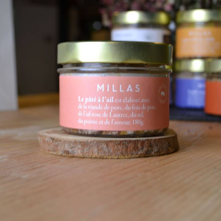 Charcuterie Millas - Venta al por mayor Tapenade - Pastel de ajo rosa de Lautrec