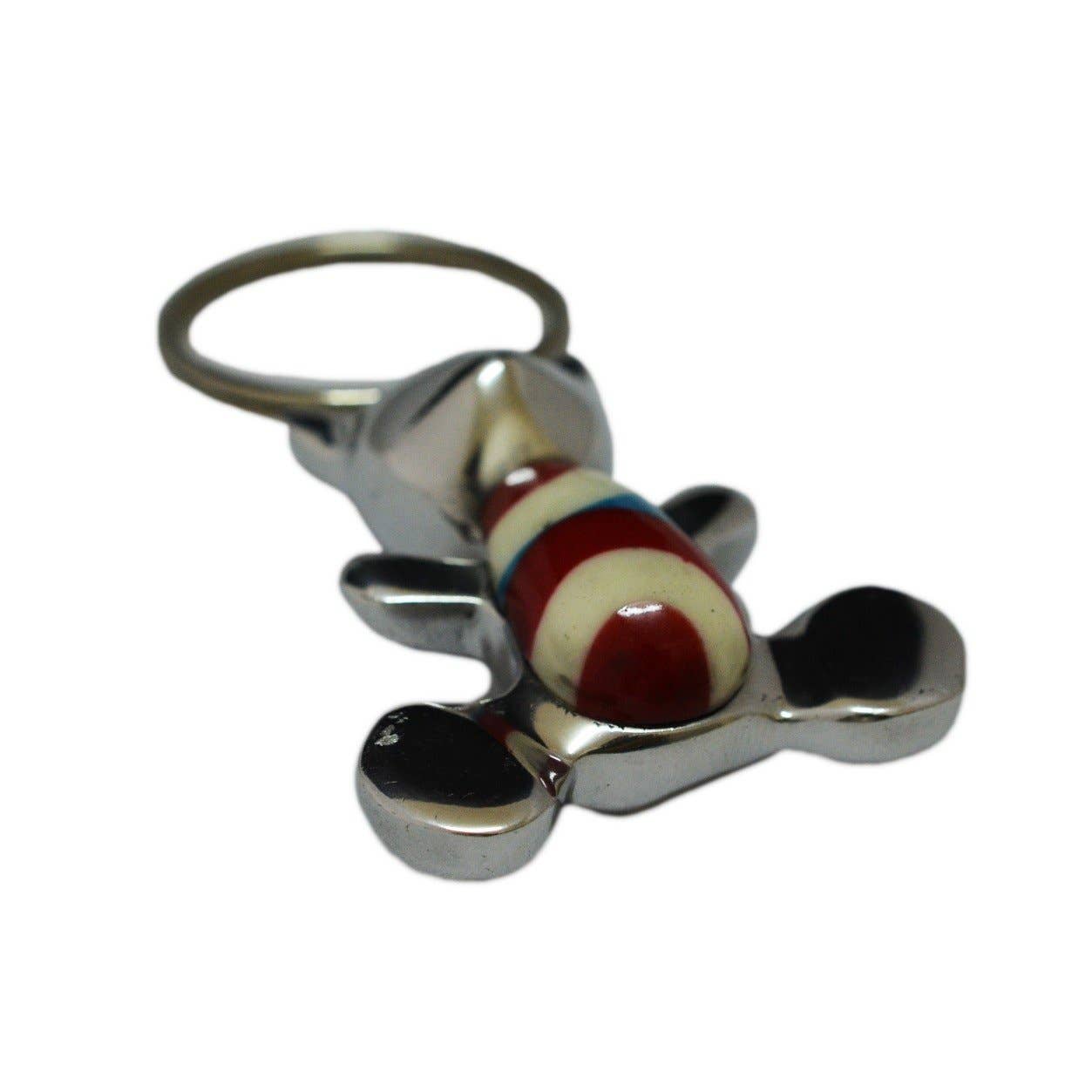 Handcrafted Gift - Venta al por mayor Llavero - Unisex - Llavero T. Bear hecho a mano en aluminio reciclado y resina